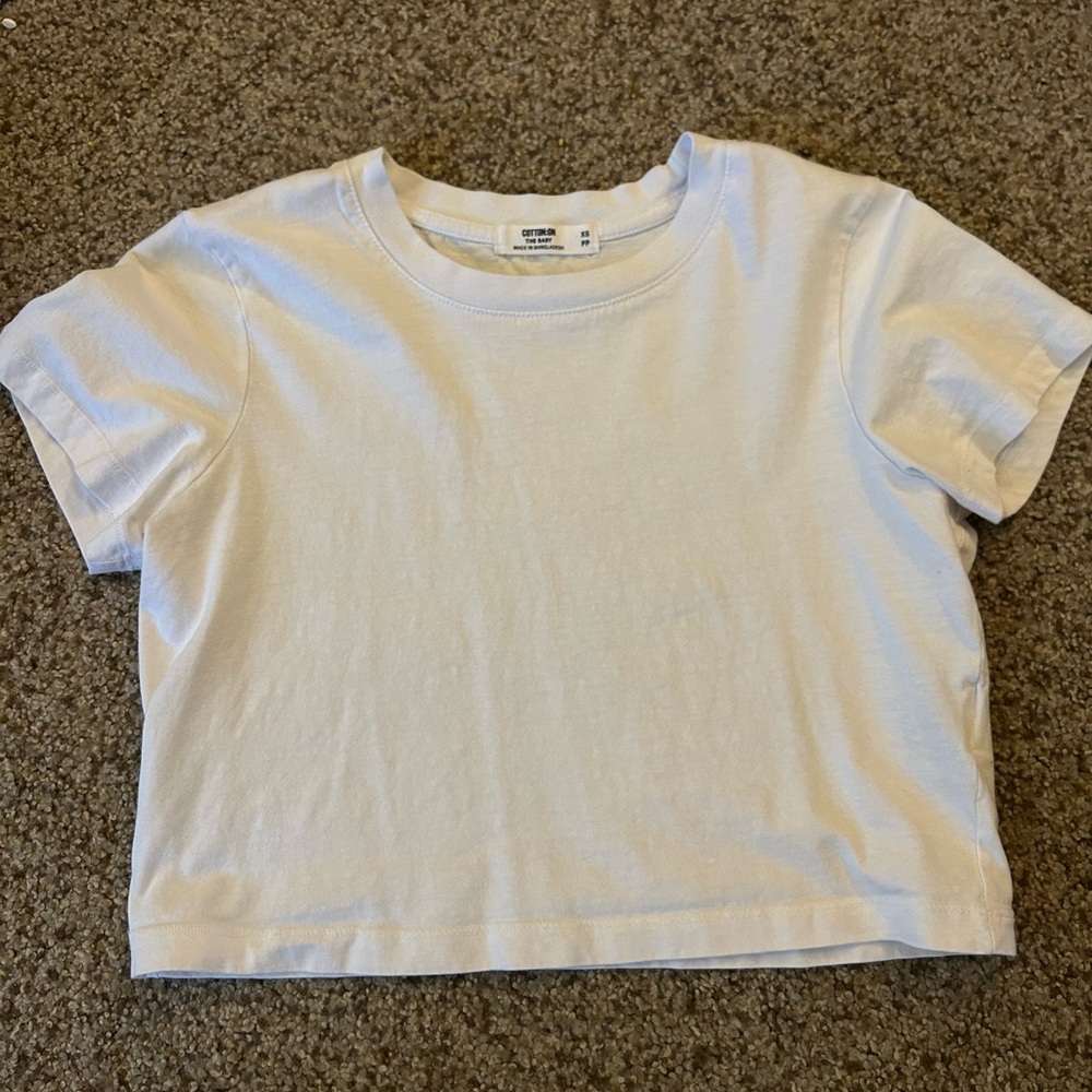 Cotton On White Crop Top